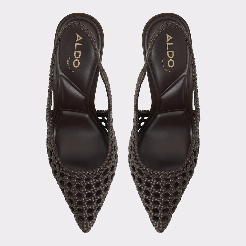 Petras Dark Brown Women's Slingbacks | ALDO US