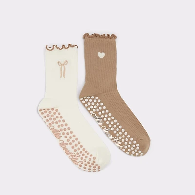 Pilatesock Dark Beige Women's Socks | ALDO Canada