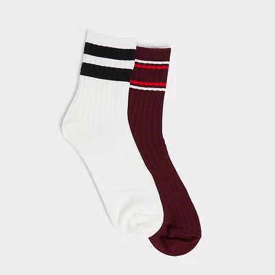 Retrostripes Bordo Women's Socks | ALDO Canada