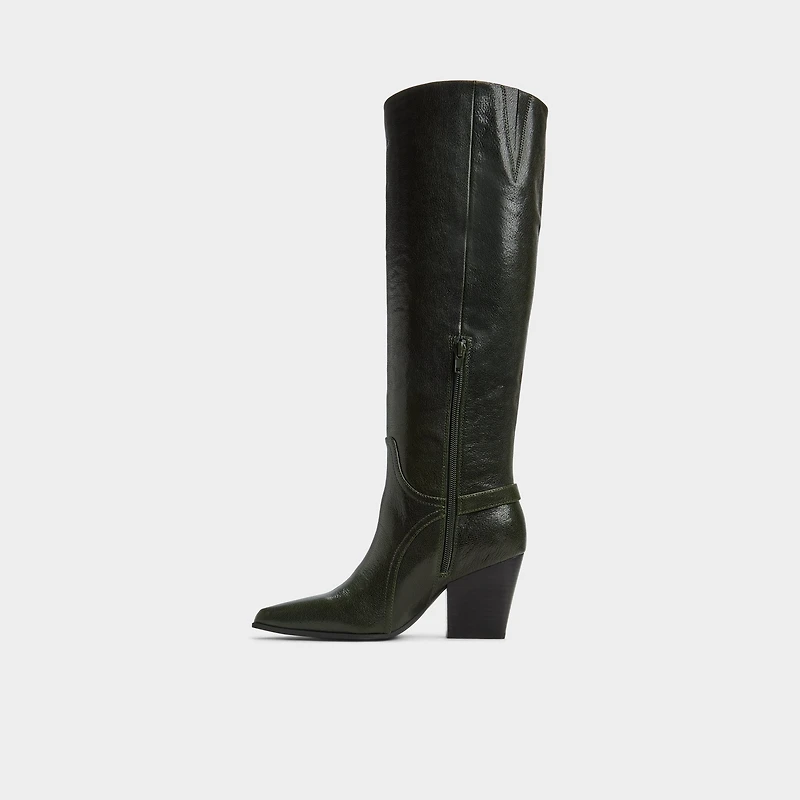 Saddle Dark Green Women's Tall Boots | ALDO Canada