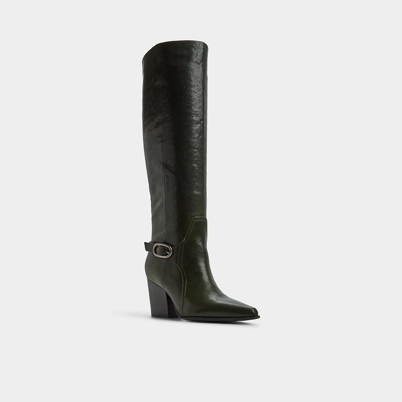Saddle Dark Green Women's Tall Boots | ALDO Canada