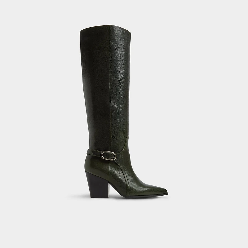 Saddle Dark Green Women's Tall Boots | ALDO Canada