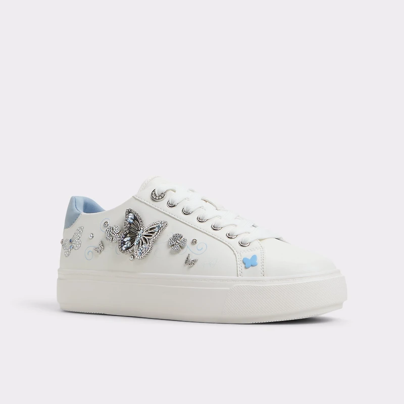 Saxony White/Multi Women's Platform and wedge sneakers | ALDO US