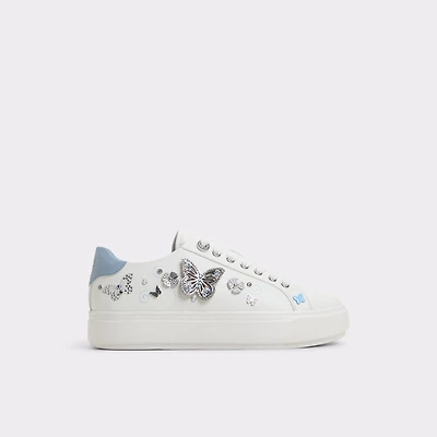 Saxony White/Multi Women's Platform and wedge sneakers | ALDO US