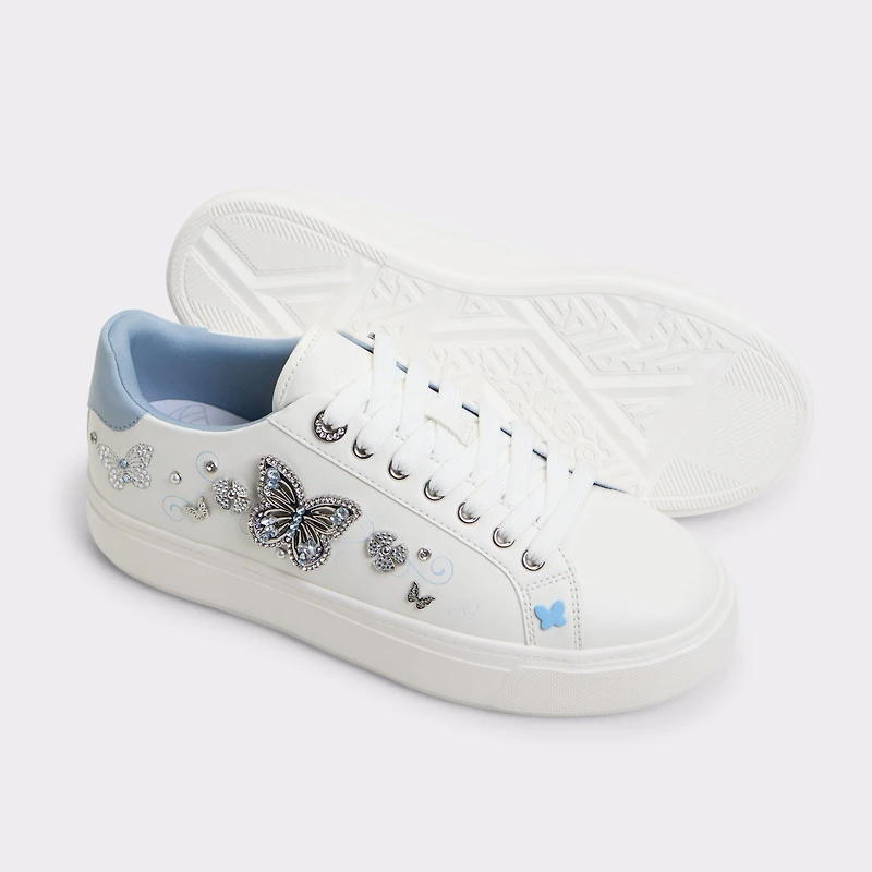 Saxony White/Multi Women's Platform and wedge sneakers | ALDO US