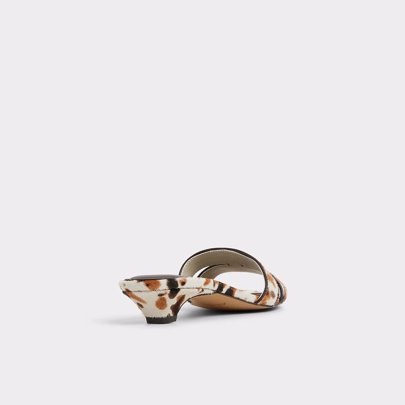 Scarletta White/Black Women's Heeled mules | ALDO Canada