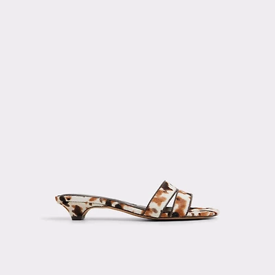 Scarletta White/Black Women's Heeled mules | ALDO Canada