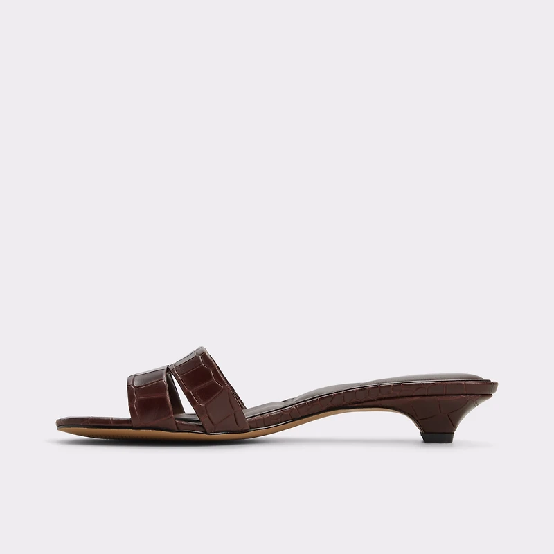 Scarletta Dark Brown Women's Heeled mules | ALDO Canada