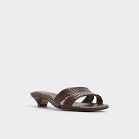 Scarletta Dark Brown Women's Heeled mules | ALDO Canada