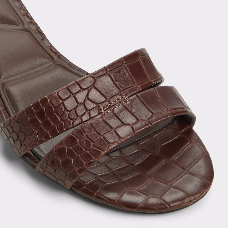 Scarletta Dark Brown Women's Heeled mules | ALDO Canada