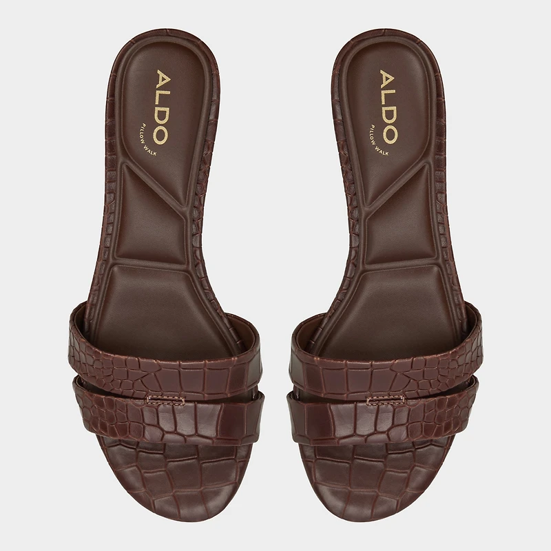 Scarletta Marron Foncé Femmes Mules a talons | ALDO Canada