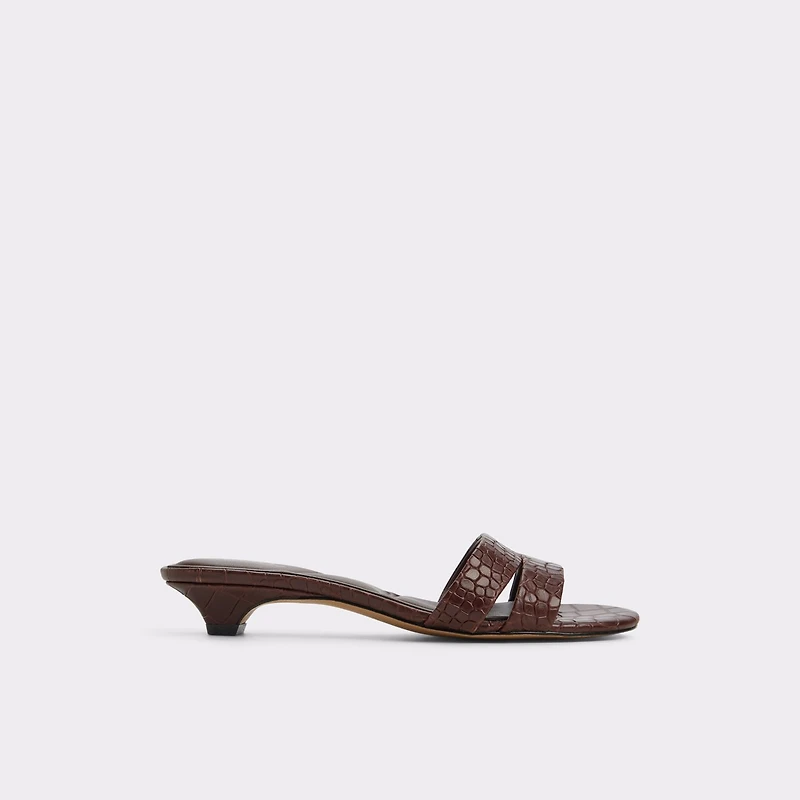 Scarletta Dark Brown Women's Heeled mules | ALDO Canada