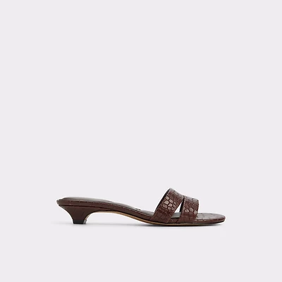 Scarletta Dark Brown Women's Heeled mules | ALDO Canada