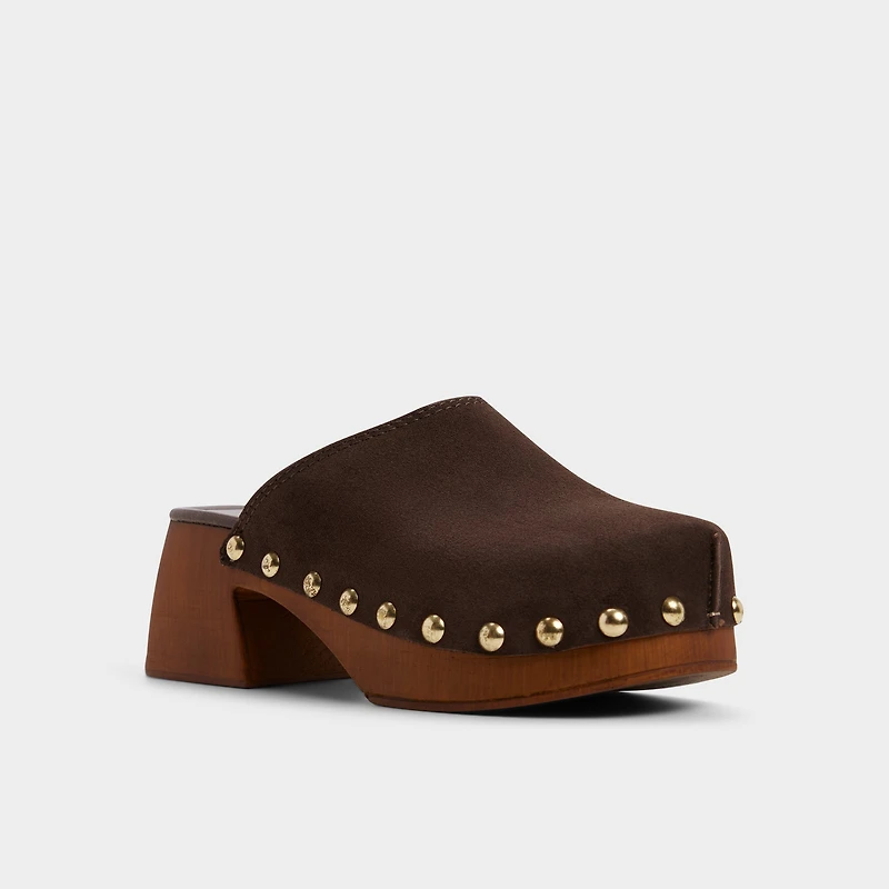 Tayloria Dark Brown Women's Mule slides | ALDO Canada