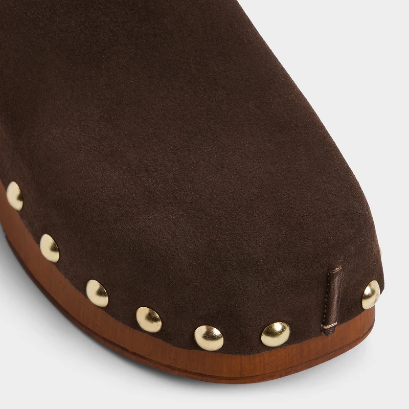 Tayloria Dark Brown Women's Mule slides | ALDO Canada