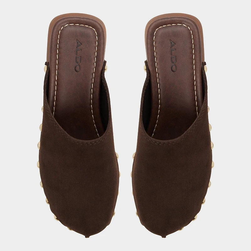 Tayloria Dark Brown Women's Mule slides | ALDO Canada