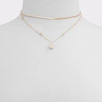 Teardrop Gold/Clear Multi Women's Necklaces | ALDO US