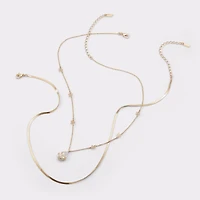 Teardrop Gold/Clear Multi Women's Necklaces | ALDO US
