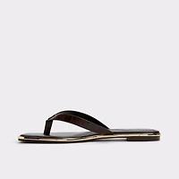Theao Dark Brown Women's Thong Sandals | ALDO US