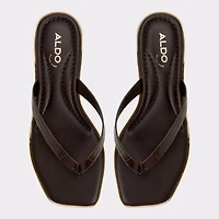 Theao Dark Brown Women's Thong Sandals | ALDO US