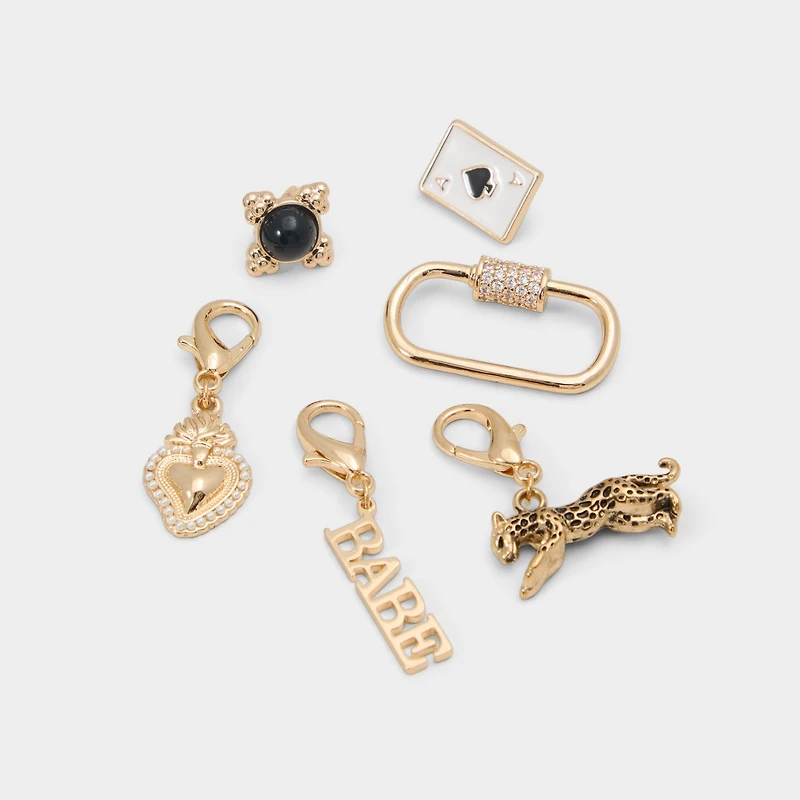 Wildcard Black/Gold Multi Women's Shoe Charms & Laces | ALDO Canada