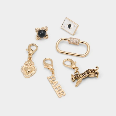 Wildcard Black/Gold Multi Women's Shoe Charms & Laces | ALDO Canada