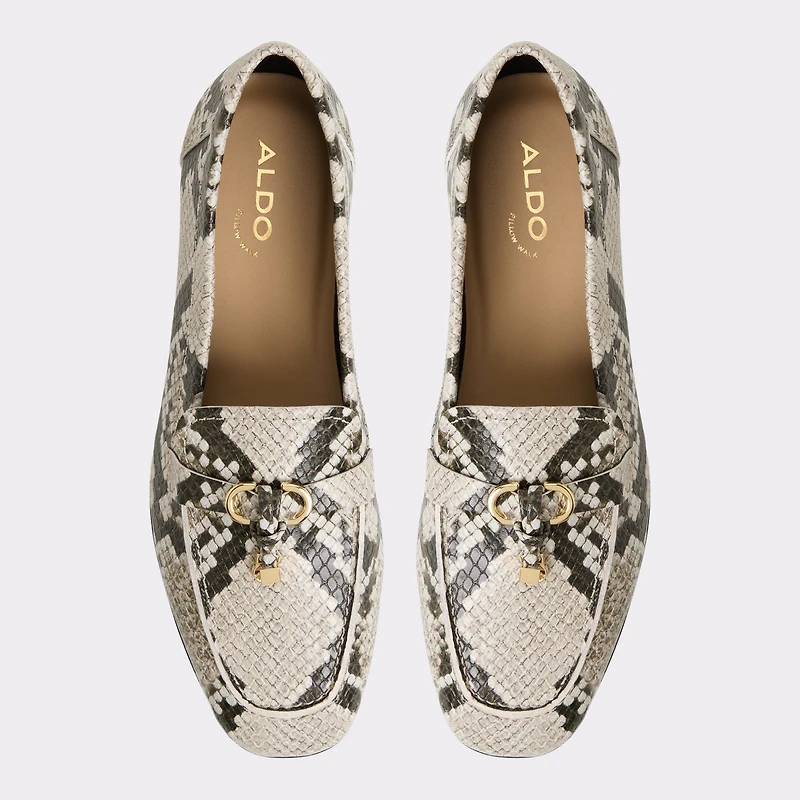 Ybilide White/Black Women's Loafers & Oxfords | ALDO Canada