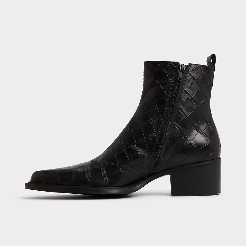 Zappa Other Black Leather Croco Men's Casual boots | ALDO US