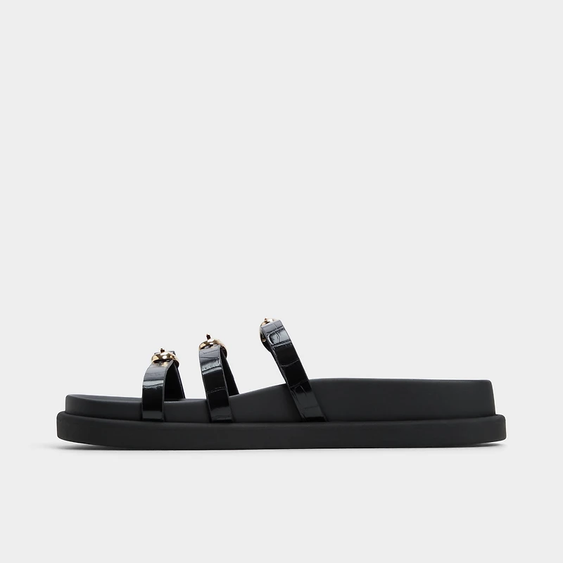 Zephyra Noir Femmes Sandales a assise plantaire | ALDO Canada