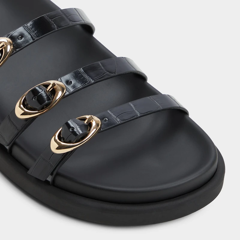 Zephyra Noir Femmes Sandales a assise plantaire | ALDO Canada