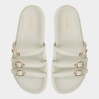 Zephyra Blanc Femmes Sandales a assise plantaire | ALDO Canada