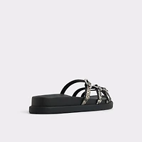 Zephyra White/Black Women's Footbed sandals | ALDO US