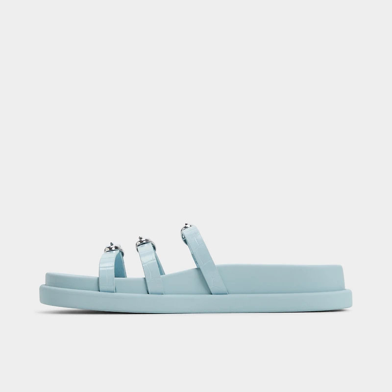 Zephyra Bleu Pastel Femmes Sandales a assise plantaire | ALDO Canada
