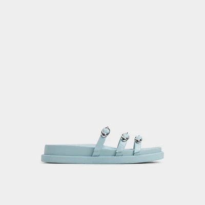 Zephyra Bleu Pastel Femmes Sandales a assise plantaire | ALDO Canada