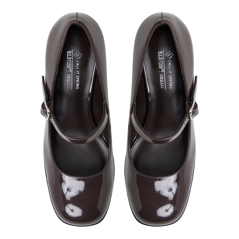Addele Dark Brown Women's Block Heels