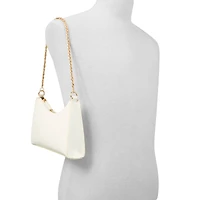 Adreddia White Synthetic Smooth Women's Crossbody