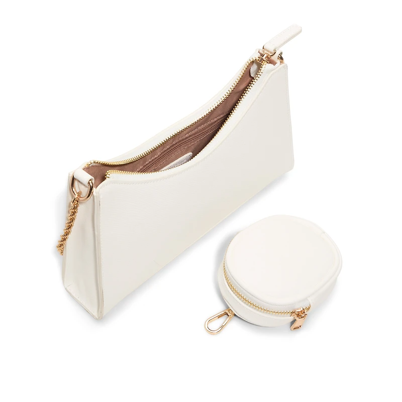 Adreddia White Synthetic Textured Women's White Styles