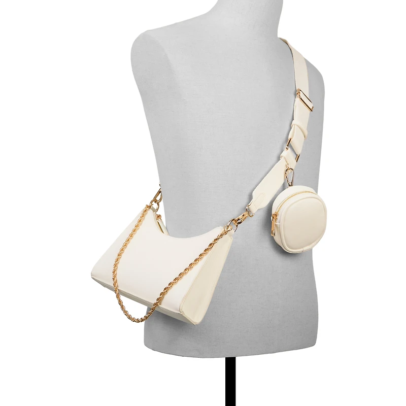 Adreddia White Synthetic Textured Women's White Styles