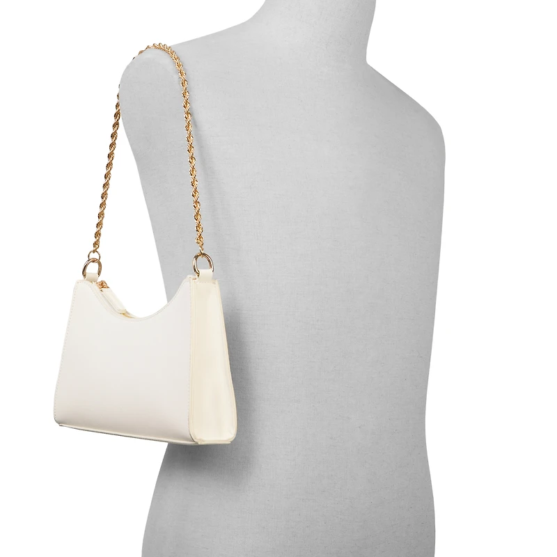 Adreddia White Synthetic Textured Women's White Styles