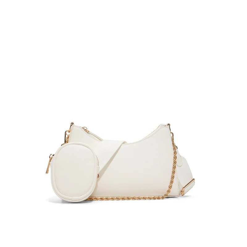 Adreddia White Synthetic Textured Women's White Styles