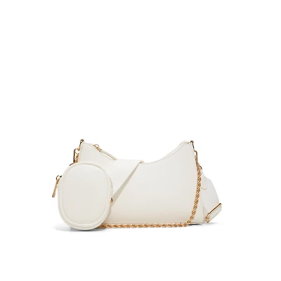 Adreddia White Synthetic Textured Women's White Styles
