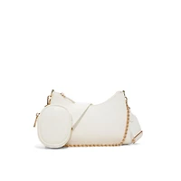 Adreddia White Synthetic Textured Women's White Styles