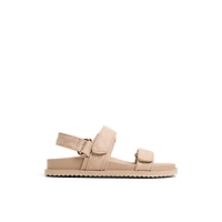 Anette Medium Beige Women's Flat Sandals