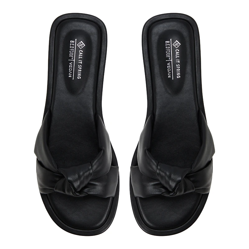 Apricot Black Women's Slides