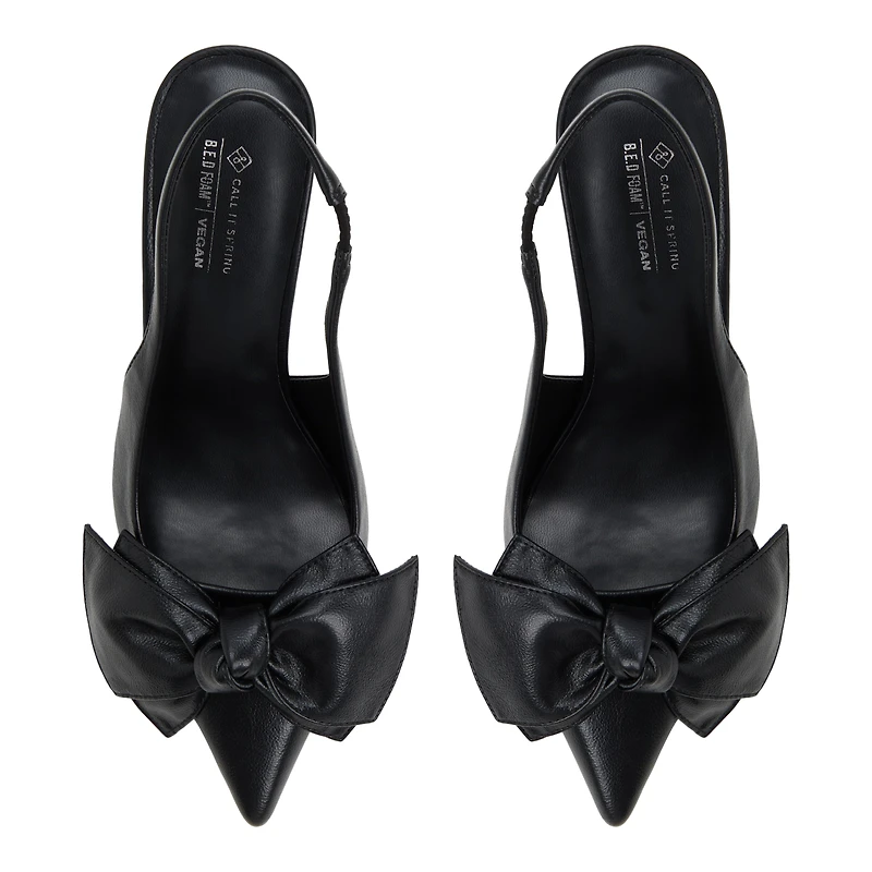 Atheena Black Women's Slingbacks