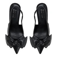 Atheena Black Women's Slingbacks