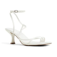 Auguust White Women's Lace Up Heels Sandals