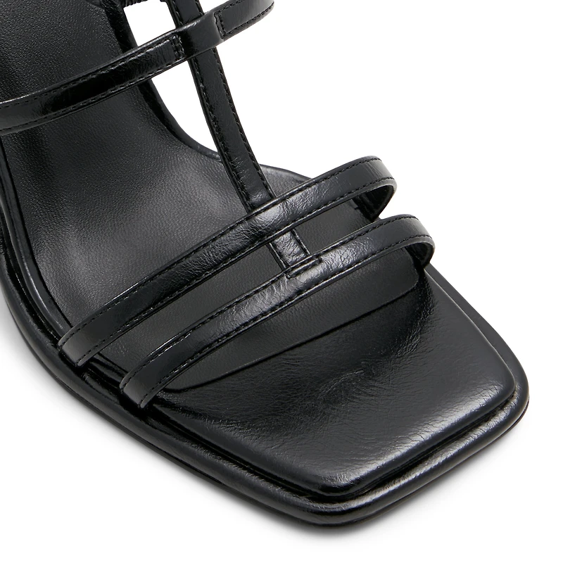 Aurellia Noir Femmes Sandales a lanieres | Boutique Spring Canada