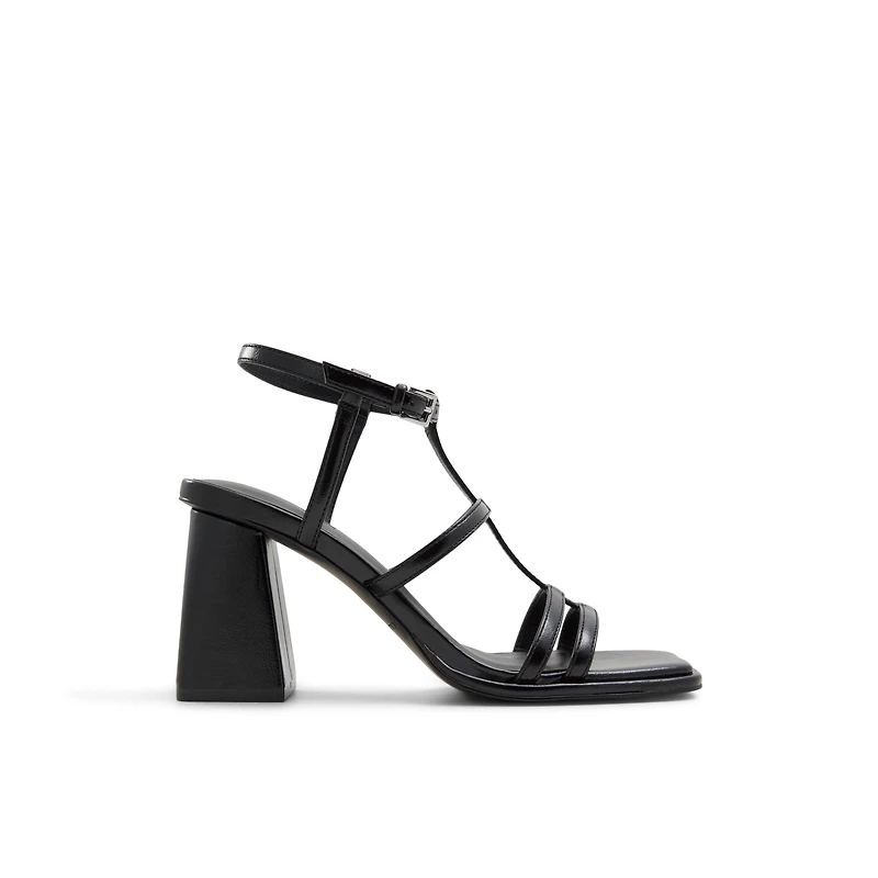 Aurellia Noir Femmes Sandales a lanieres | Boutique Spring Canada