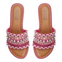 Aziza Rose Vif Femmes Claquettes | Boutique Spring Canada